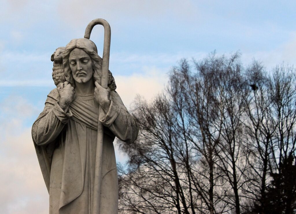 jesus, shepherd's staff, the good shepherd